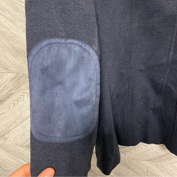 Elie Tahari | Cotton Blend Pantsuit In Navy Classic Set - Picture 6 of 12